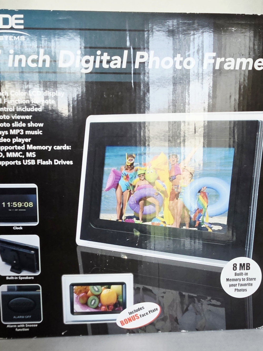 Digital Photo Frame - Black and White Display - TDE System